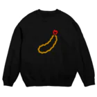 食べ物グッズ広場のエビフライ　ネオン Crew Neck Sweatshirt