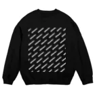 NO POLICY, NO LIFE.の消費税は廃止！【文字WHITE】 Crew Neck Sweatshirt