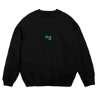 気まぐれガレージのスウェット(スカイ) Crew Neck Sweatshirt