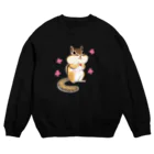 ねずりすSHOPのほっぺぷくぷくシマリス Crew Neck Sweatshirt