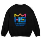 GRANDPRIX名古屋栄店の清水啓伸 SupportItems スウェットTYPEB ブラック Crew Neck Sweatshirt