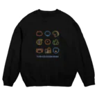 かやぬゆみのゆるいすいぞくかん（カラフル） Crew Neck Sweatshirt