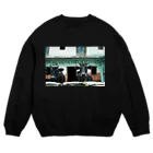 hikitachisatoのインドの牛 Crew Neck Sweatshirt