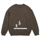 真希ナルセ（マキナル）の止まれのイヤイヤ柴（赤柴） Crew Neck Sweatshirt