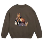 amanoのMotto-Free-Cats! Crew Neck Sweatshirt