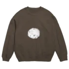 THE世界図案室 familyのお父ちゃん豆大福 Crew Neck Sweatshirt