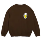 KAWAGOE GRAPHICSの頭の中はビールでいっぱい Crew Neck Sweatshirt