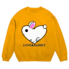 kazeou（風王）のLOVE＆RABBIT Crew Neck Sweatshirt