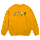 HAPPY_BUHI_LIFEのHAPPY BUHI LIFE 恵方巻きなスウェット（ブルー） Crew Neck Sweatshirt