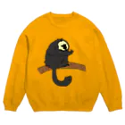 日本モンキーセンターのシロガオサキのモップくん Crew Neck Sweatshirt