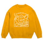 まるいねこのサウナー Crew Neck Sweatshirt