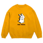 福モウフのグーパンチうさぎ Crew Neck Sweatshirt