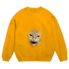 彼岸87の威嚇しているももたくん Crew Neck Sweatshirt