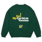 SadVacation（ワクチン接種済み）の"I Got My Covid-19 Vaccine" ワクチン接種済み Crew Neck Sweatshirt