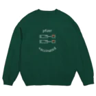 オレマのファイザー2回済【白文字】 Crew Neck Sweatshirt