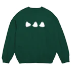 おばけのObakeちゃんのお店の3匹のObakeちゃん(麻雀ver.) Crew Neck Sweatshirt