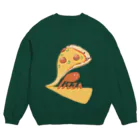 木ノ下商店のPizzaが食べたいよ Crew Neck Sweatshirt