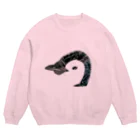 Icchy ぺものづくりの筆ペンギン Crew Neck Sweatshirt