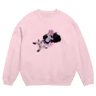 豚箱の失恋メイド Crew Neck Sweatshirt