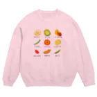 みにゃ次郎のべじたぶるちっぷす Crew Neck Sweatshirt