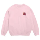 楕円丸のマラカスの達磨　子ダルマに説法 Crew Neck Sweatshirt