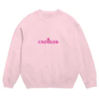 塩崎こうせいのCROWNSトレーナー（ピンク文字） Crew Neck Sweatshirt