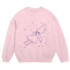 iinioiの宇宙文鳥 Crew Neck Sweatshirt