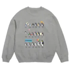 Icchy ぺものづくりのペンギンパレード Crew Neck Sweatshirt