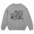 カニホイップのへび Crew Neck Sweatshirt