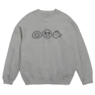 しゃけたまーけっとのモノクロぴちぱ Crew Neck Sweatshirt