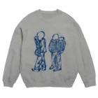 フクハラアキコの【audace × フクハラアキコ】laperirostum盤面柄 Crew Neck Sweatshirt