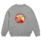 ナツの西瓜屋のスクラッチウォンバット赤 Crew Neck Sweatshirt