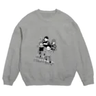 アムモ98ホラーチャンネルショップの心霊～パンデミック～イラスト モノクロVer Crew Neck Sweatshirt