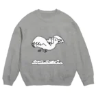 NEAATEEの鳥とネコの旅（白黒/山が少し離れてるver.） Crew Neck Sweatshirt