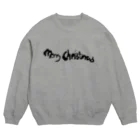 Merry Christmas ShopのFont Logo-Nightmare Black Crew Neck Sweatshirt