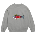 まめのき。のまぐろ部位① Crew Neck Sweatshirt