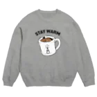 PipopapotanのSTAY WARM あたうま COFFEE コーヒー Crew Neck Sweatshirt