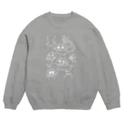 えだもものnekoneko!（白） Crew Neck Sweatshirt