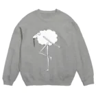 くろの🐏のワカメのようなものを吐くヒツジ Crew Neck Sweatshirt