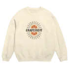 HBridge Storeの太陽のようなグレープフルーツのロゴのデザイン Crew Neck Sweatshirt