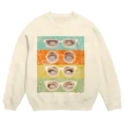 yamachan0201のglasses window Crew Neck Sweatshirt