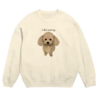 月根モコのi love mommy(文字こげ茶色) Crew Neck Sweatshirt