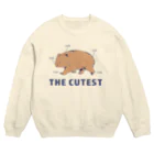 WOMBAT LOVERS CLUBのウォンバットは可愛い Crew Neck Sweatshirt