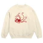 oba:obaの触手を伸ばす蛸 Crew Neck Sweatshirt