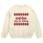 キッズモード某のチャリロゴアーガイル(azuki) Crew Neck Sweatshirt