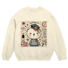 　  　✤ れもん＆ルイ✤の🌸お買い物　くまちゃん Crew Neck Sweatshirt