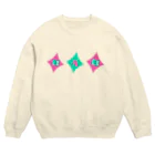 ロカビリーちゃんのRAB(ROCKABILLY)カラフル Crew Neck Sweatshirt