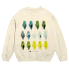 mametosoraのマメルリハの後ろ姿 Crew Neck Sweatshirt