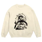 三遊亭小とりの稽古中結び目をほどく Crew Neck Sweatshirt