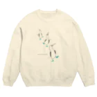 mmfumのガラパゴスでのほほんアオアシカツオドリ　 Crew Neck Sweatshirt